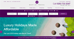 Desktop Screenshot of bestattravel.co.uk